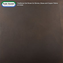 Sculpt Nouveau Traditional Gel Brown for Bronze, Brass and Copper on brass